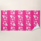 Vintages Pyrex Muster - Stachelbeerweiß Strandtuch (Vorderseite)