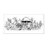 Vintages Pyrex-Muster - Wald-Fancies Pilze Gummistempel (Prägung)