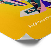 Vintages Qantas Japan Travel Poster (Ecke)