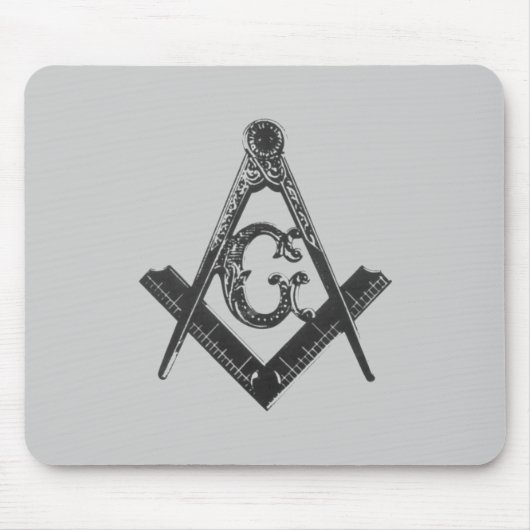 Vintages Quadrat u. Kompassse Mousepad (Vorne)