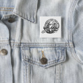 Vintages quadratisches Button (Beispiel)