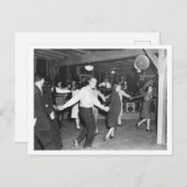 Vintages quadratisches Foto 1944 Postkarte (Vorne/Hinten)