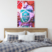 Vintages Quecksilber Leinwanddruck (Insitu (Schlafzimmer))