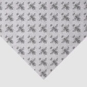 Vintages Queen Bee Pattern Seidenpapier (Ausschnitt)