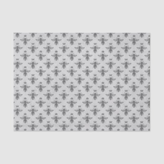 Vintages Queen Bee Pattern Seidenpapier (Vorderseite)