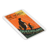 Vintages Queensland Australia Pinguine Magnet (Rechte Seite)