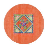 Vintages Quilt-Schnittmuster Schneidebrett (Vorderseite)