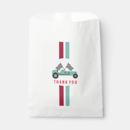 Vintages Race Car Boy Gastgeschenk Papiertüte Geschenktütchen