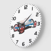 Vintages Race Car Classic Auto Große Wanduhr (Winkel)