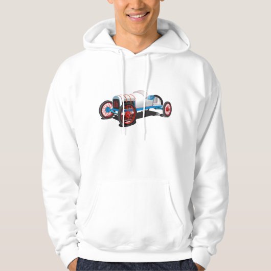 Vintages Race Car Classic Auto Hoodie (Vorderseite)