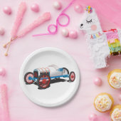 Vintages Race Car Classic Auto Pappteller (Party)