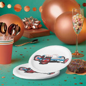 Vintages Race Car Classic Auto Pappteller