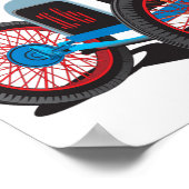 Vintages Race Car Classic Auto Poster (Ecke)