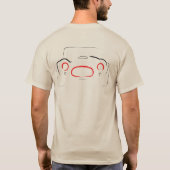 Vintages Racecar 01-Logo T-Shirt (Rückseite)