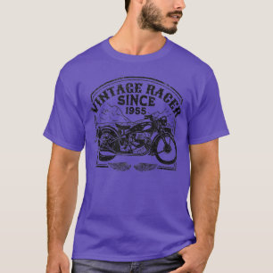 Vintages Racer Seit 1955 Retro Motorrad Motorrad T-Shirt