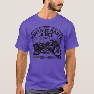 Vintages Racer Seit 1965 Retro Motorrad Motorrad T-Shirt