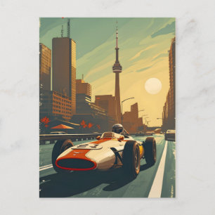 Vintages Racing Car in Toronto Postkarte