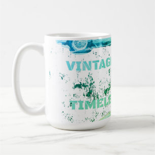 Vintages Rad, zeitloser Rad - Retro-Auto und Motor Kaffeetasse