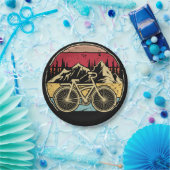 Vintages Radfahren Pappteller (Party)