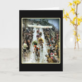 Vintages radfahrenautogiro Velo Karte (Gelbe Blume)