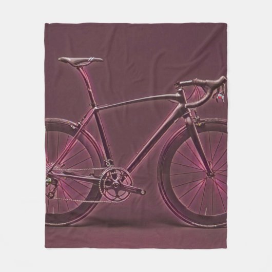 Vintages Radgeschenk für Radfahrer Fleecedecke (Vorderseite)