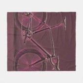 Vintages Radgeschenk für Radfahrer Fleecedecke (Vorderseite (Horizontal))