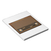 Vintages Radio Notizblock (angewinkelt)