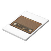 Vintages Radio Notizblock (Rotiert)