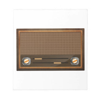 Vintages Radio Notizblock