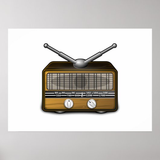 Vintages Radio Poster (Vorne)