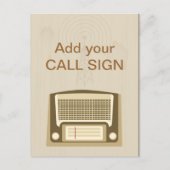 Vintages Radio Postkarte (Vorderseite)