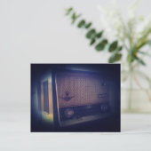 Vintages Radio Postkarte (Stehend Vorderseite)