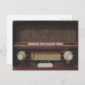Vintages Radio Postkarte (Vorne/Hinten)
