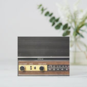 Vintages Radio Postkarte (Stehend Vorderseite)