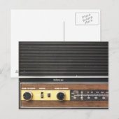 Vintages Radio Postkarte (Vorne/Hinten)