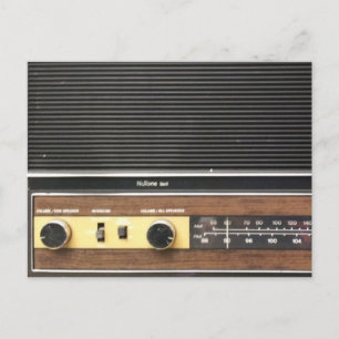 Vintages Radio Postkarte