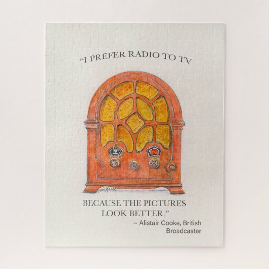 Vintages Radio Puzzle (Vertikal)