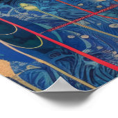 Vintages Radio Record Technics Poster (Ecke)