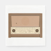 Vintages Radio Serviette (Vorderseite)