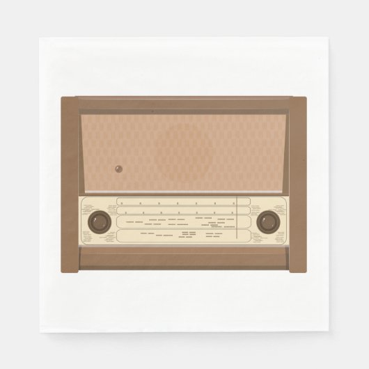 Vintages Radio Serviette (Vorderseite)