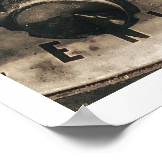 Vintages Radioposter Poster (Ecke)