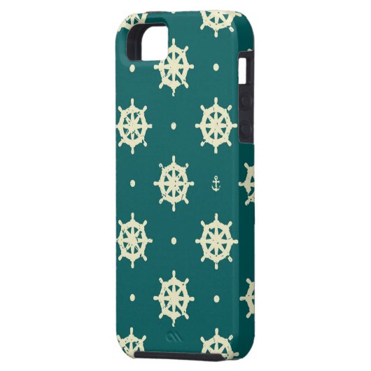 Vintages Radmuster Case-Mate iPhone Hülle (Rückseite Links)