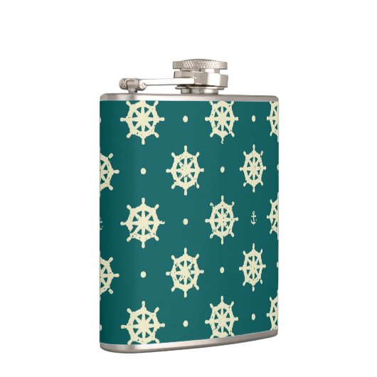 Vintages Radmuster Flachmann (Rechts)