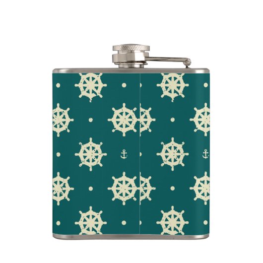 Vintages Radmuster Flachmann (Rückseite)