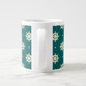 Vintages Radmuster Jumbo-Tasse (Rückseite)