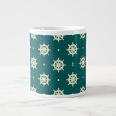 Vintages Radmuster Jumbo-Tasse (Vorderseite)