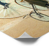 Vintages Radplakat drucken Poster (Ecke)