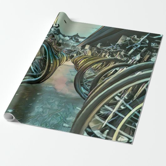 Vintages Radwerk Geschenkpapier (Ungerollt)