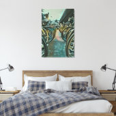 Vintages Radwerk Leinwanddruck (Insitu (Schlafzimmer))