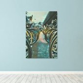 Vintages Radwerk Leinwanddruck (Insitu (Holzboden))
